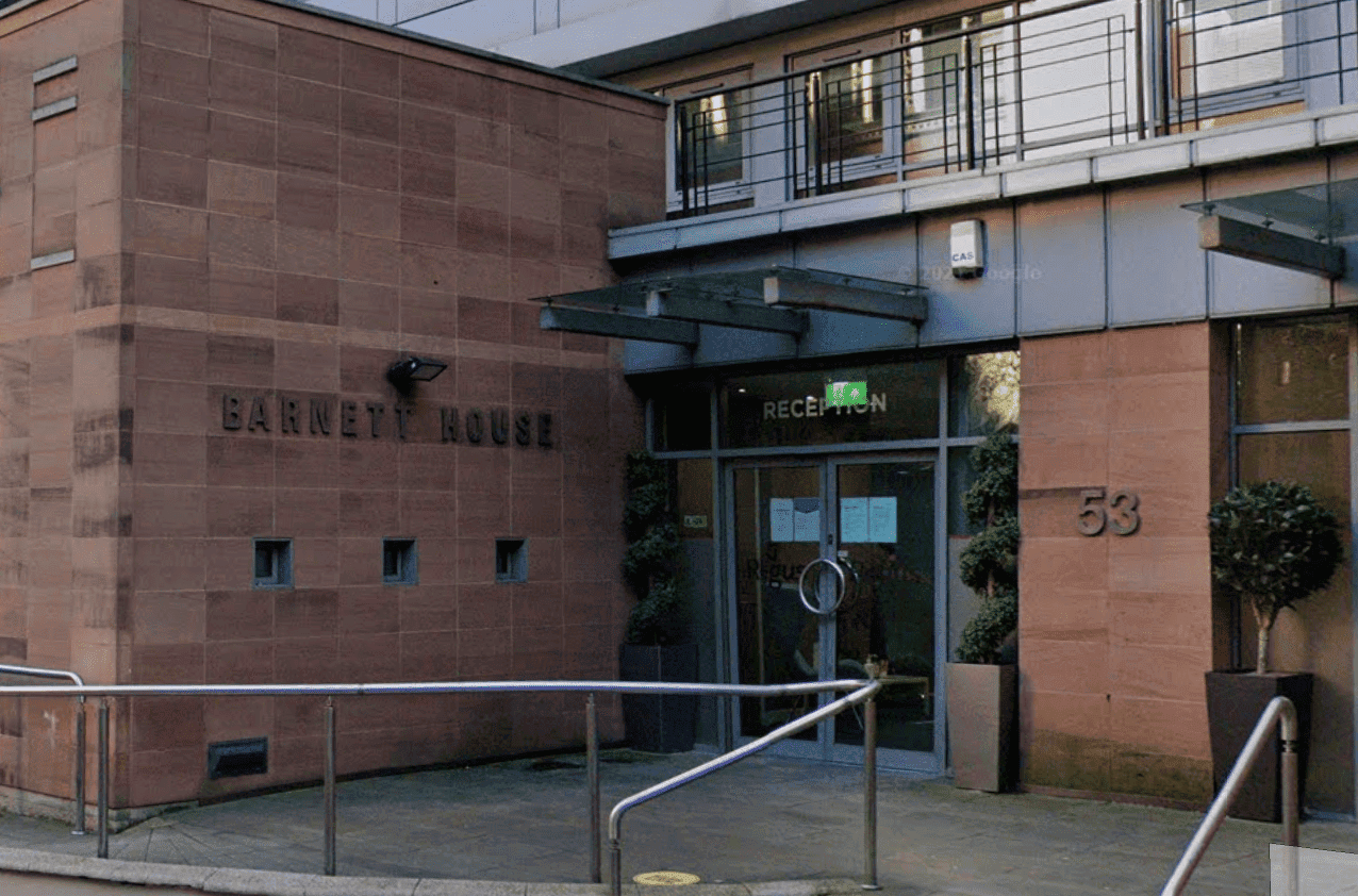 Manchester Hair Transplant Clinic Entrance